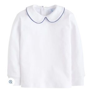 Like New Little English Piped Peter Pan Shirt